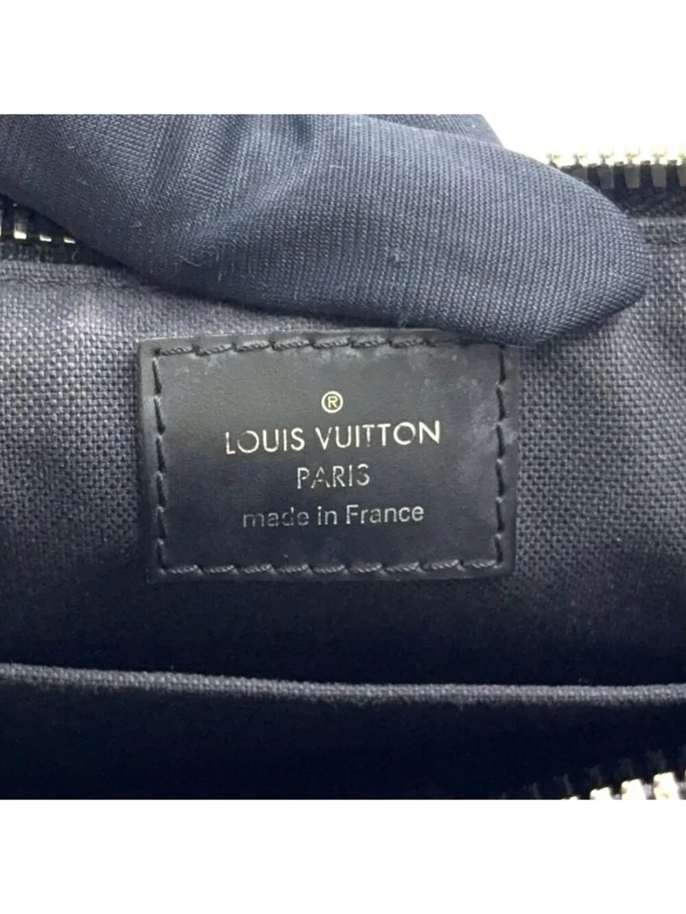 Louis Vuitton Mick PM Damier Graphite Leather Black Shoulder Bag Silver